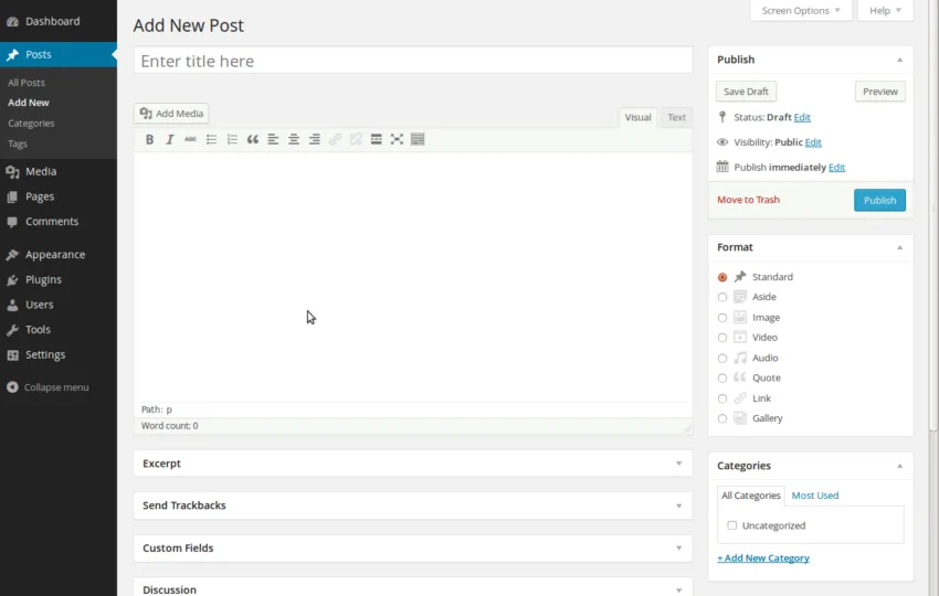 post wordpress